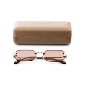 LUV LOU Rose Gold 56mm Square Sunglasses